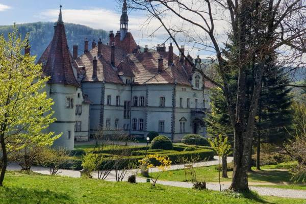 Зображення до Закарпаття + цвітіння сакури